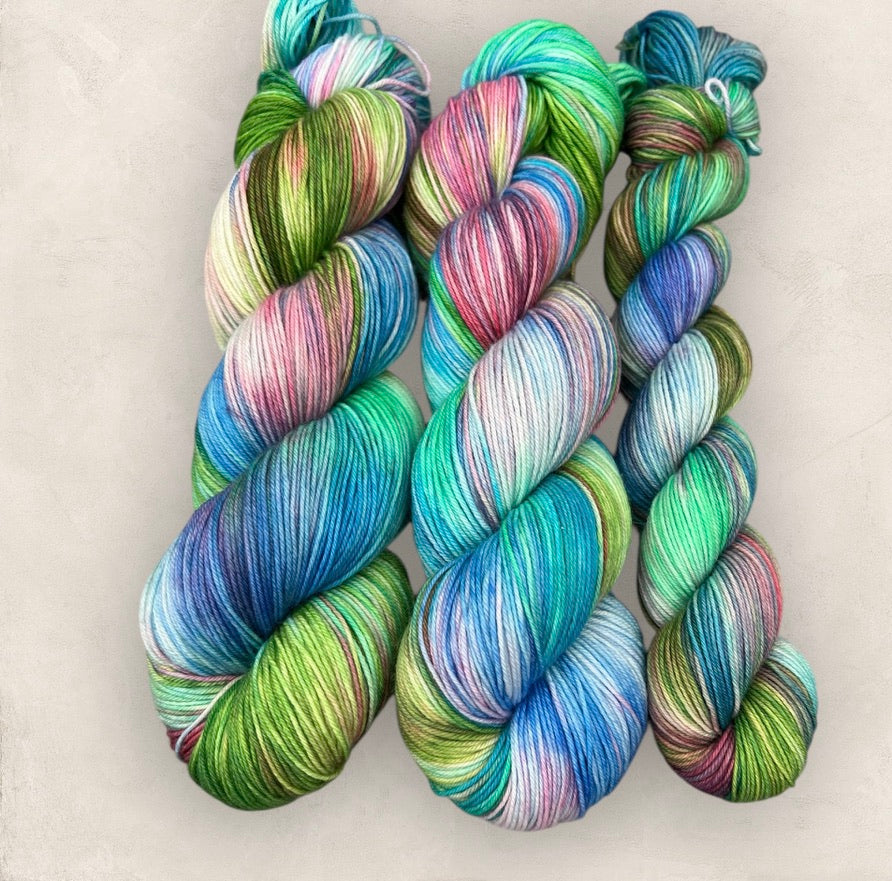 Fresh Bloom DK Hand Dyed Yarn - Double Knitting
