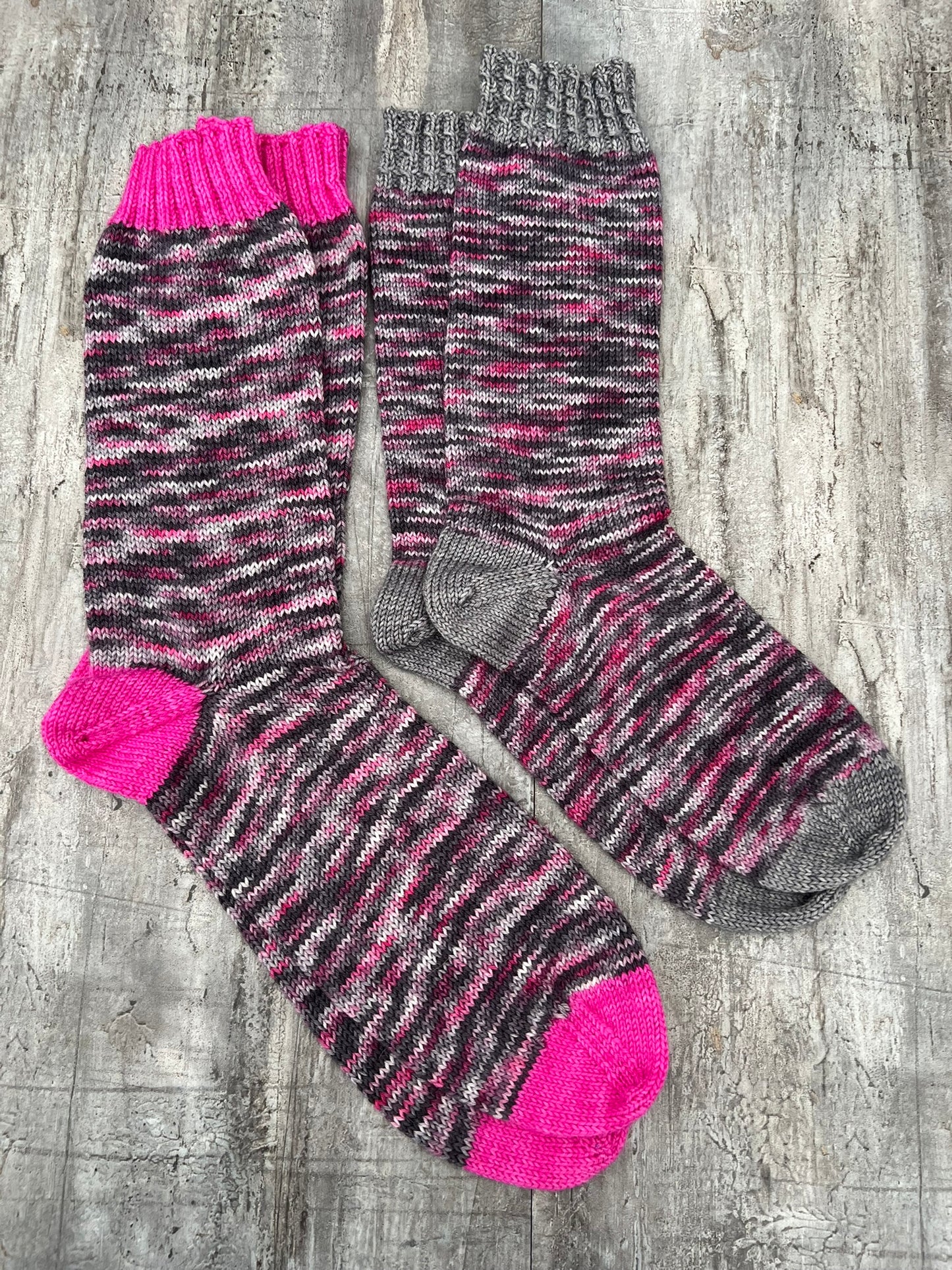 Midnight Blush Hand Dyed Yarn Sock Set 4Ply