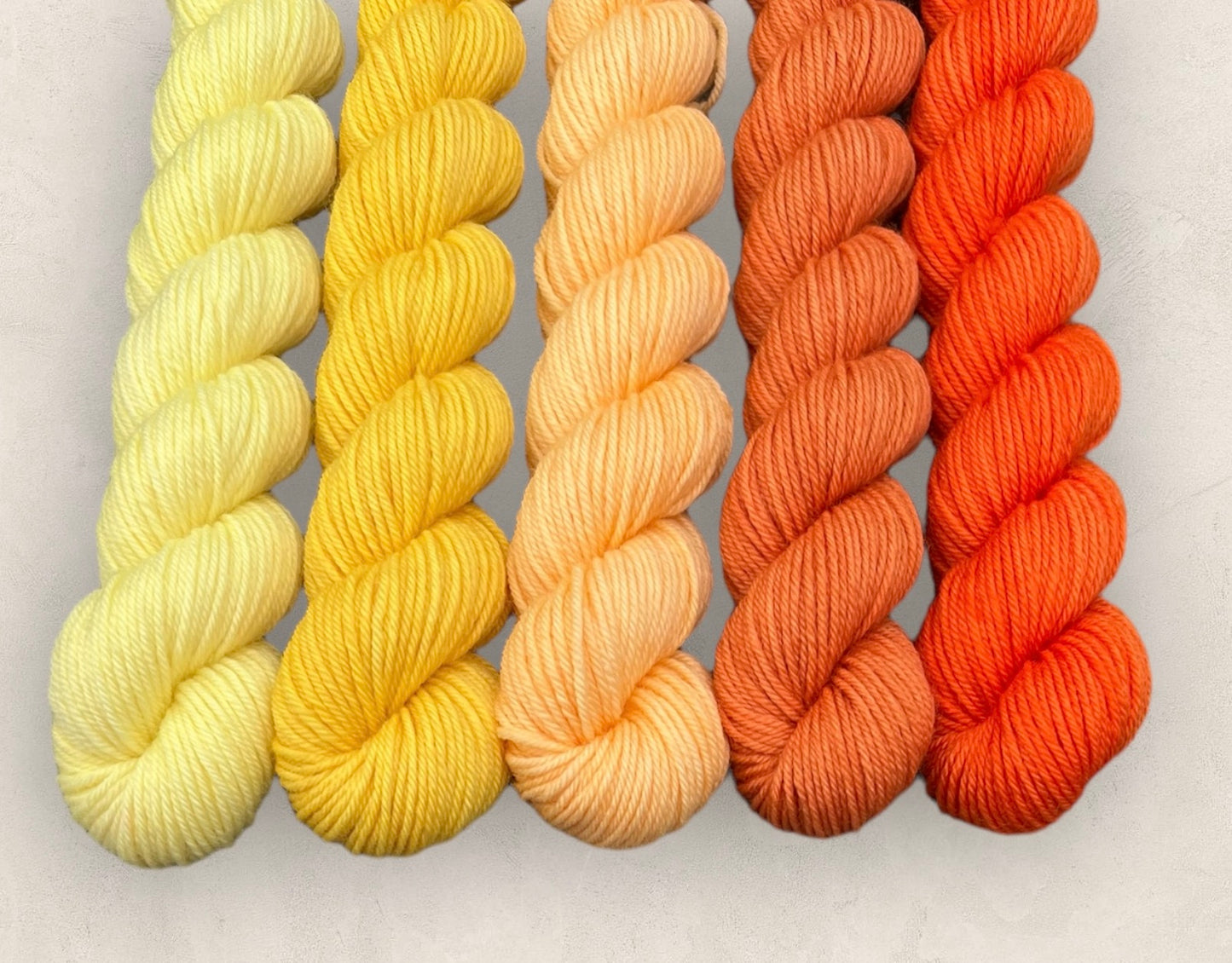 Mini Skeins  5 x 20g  Sunburst 4 Ply - Fingering Weigh image 3