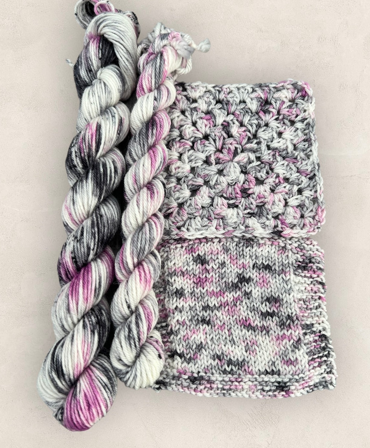 Pink Mist 4 Ply or DK Yarn 20g - 10g Mini Skein M81 image 1