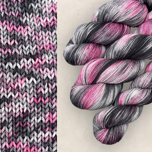 Midnight Blush 4Ply Sock Yarn