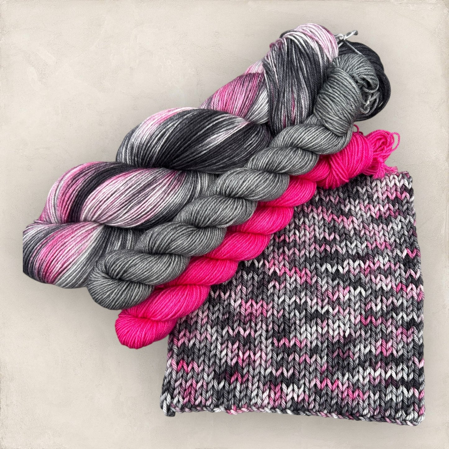 Midnight Blush Hand Dyed Yarn Sock Set 4Ply