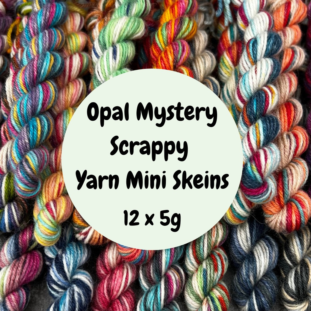 OPAL 12 X 5g Mini Skeins Mix Colour / Pattern Bundle Variegated