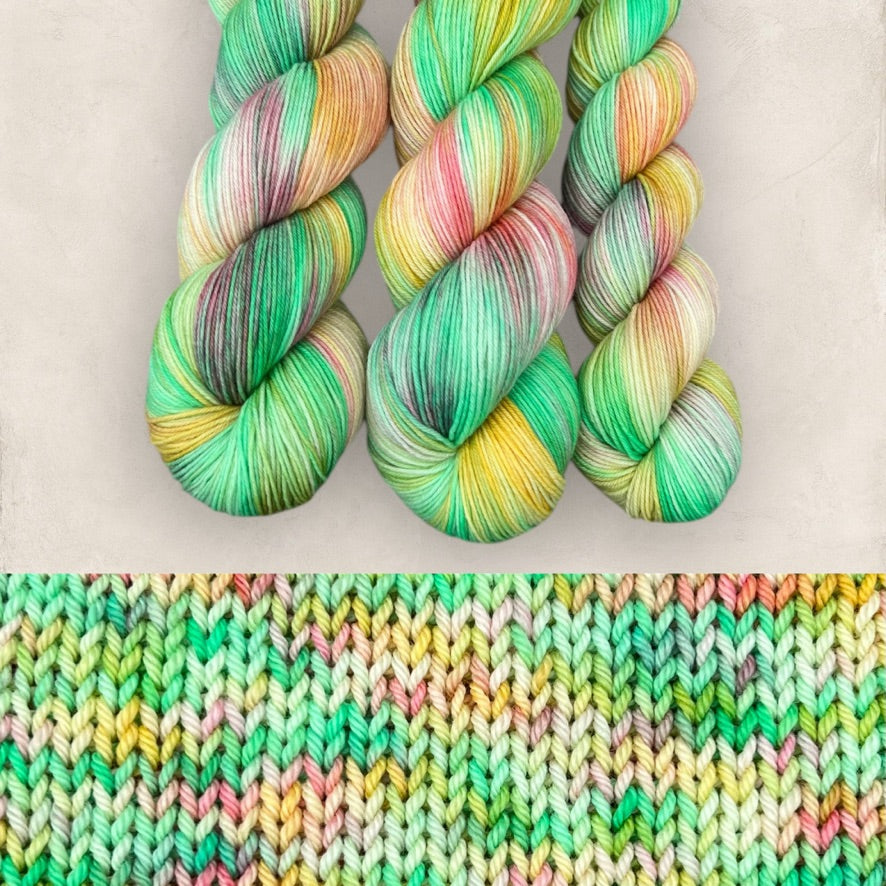 Minty Morning DK Hand Dyed Yarn - Double Knitting
