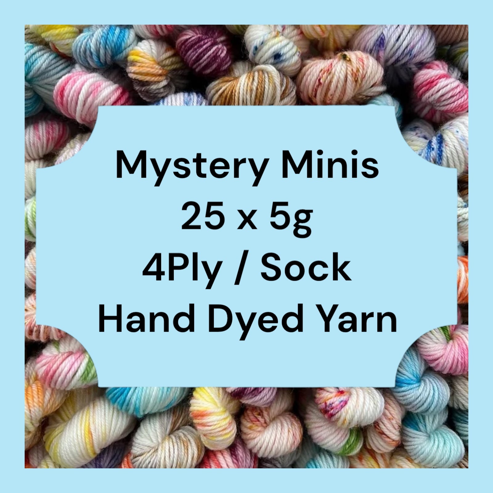 Mystery Mini 25 x 5g  4 Ply / Sock Yarn Hand Dyed image 0