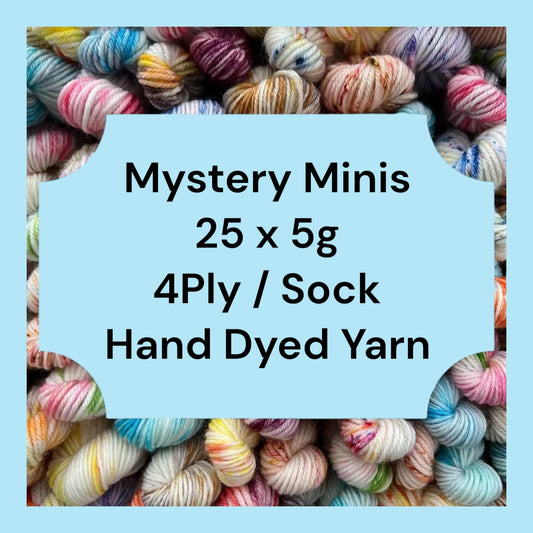 Mystery Mini 25 x 5g  4 Ply / Sock Yarn Hand Dyed image 0