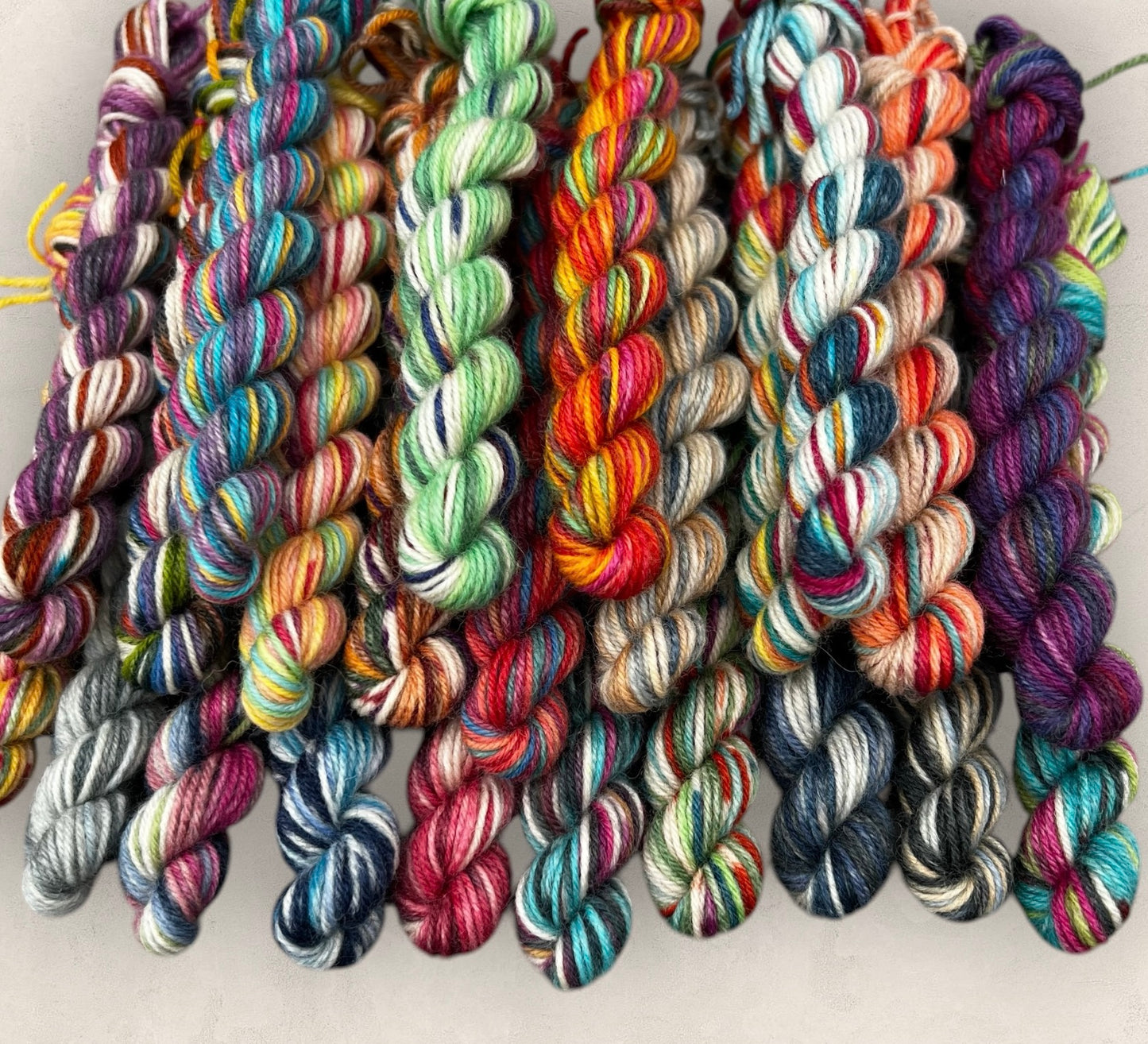 OPAL 12 X 5g Mini Skeins Mix Colour / Pattern Bundle Variegated