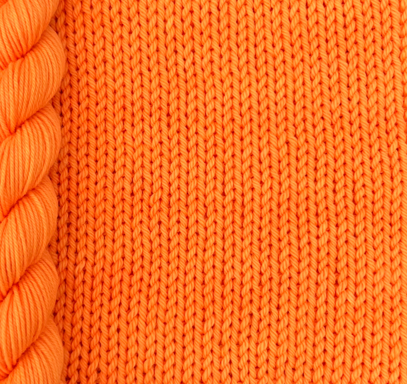 4 Ply / Sock or DK Yarn 100g- 50g - 20g -10g Neon Orange G03 image 0