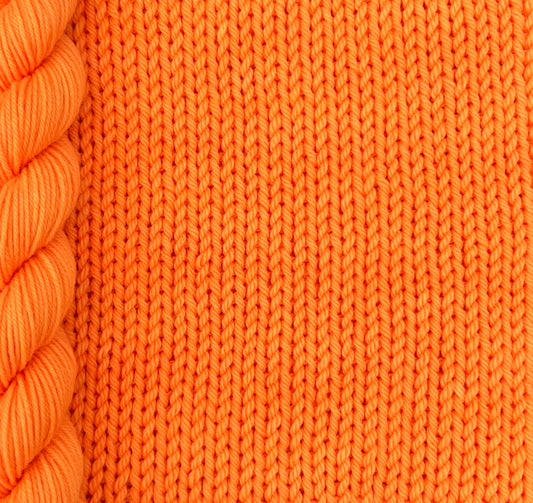 4 Ply / Sock or DK Yarn 100g- 50g - 20g -10g Neon Orange G03 image 0