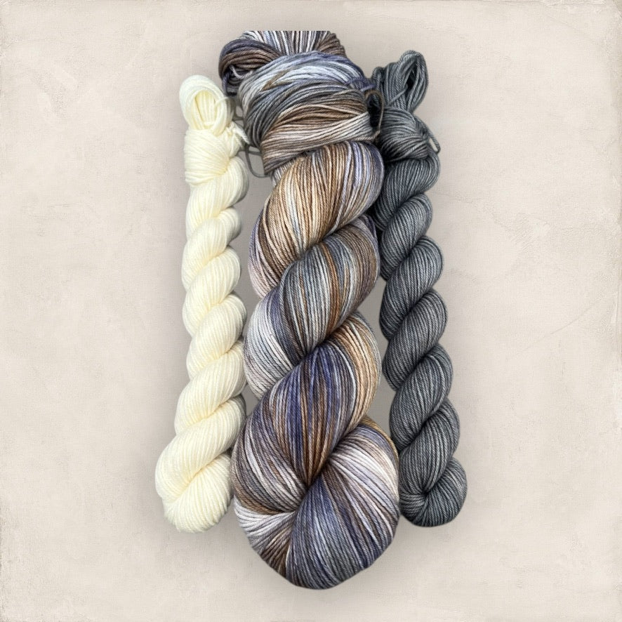 Frosted Heather Hand Dyed Yarn Sock Set 4Ply