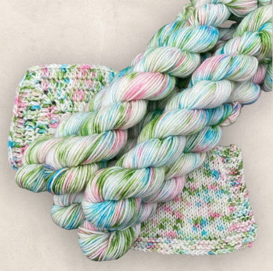 Ocean Flower 4 Ply or DK Yarn 20g - 10g Mini Skein M07 image 0