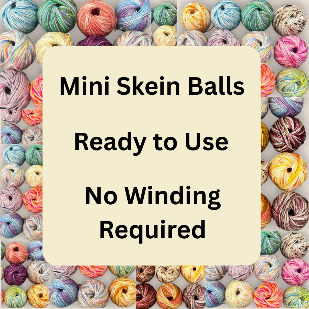 Mystery Mini Skein Balls 4Ply Sock Yarn Ready to Use Bundle