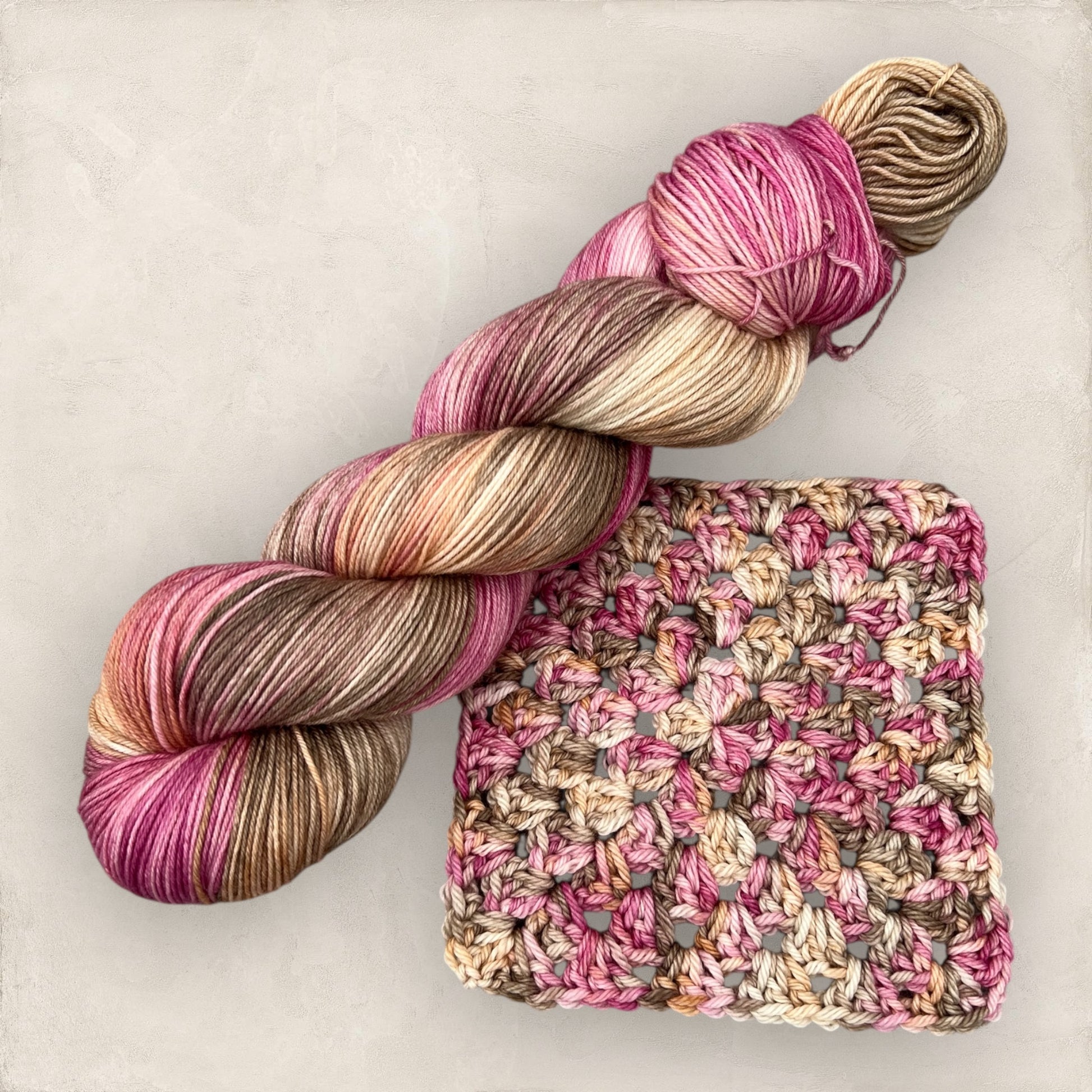 Berry Mocha 4 Ply Sock Yarn - Fingering Weight image 2