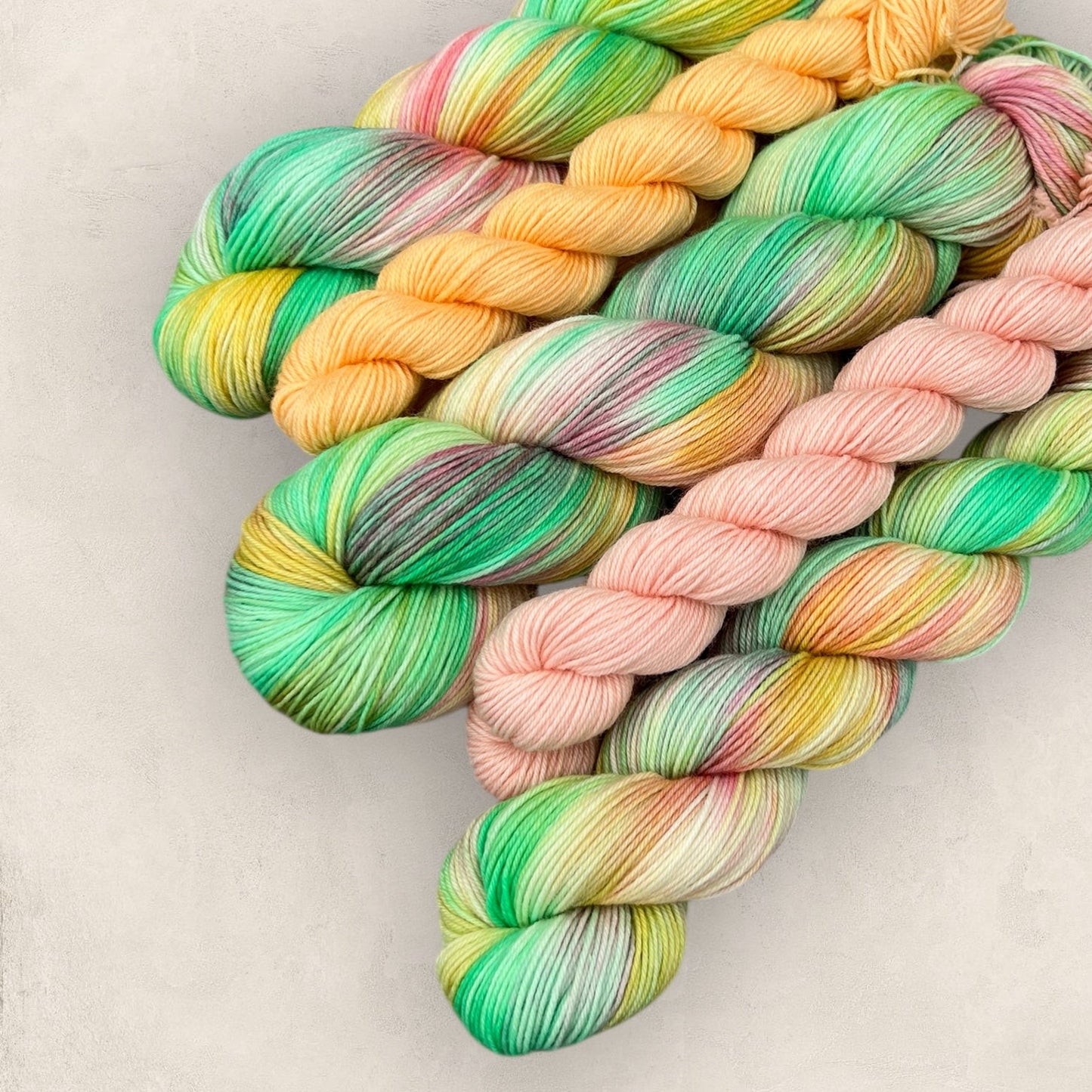 Minty Morning Hand Dyed Yarn Sock Set 4Ply