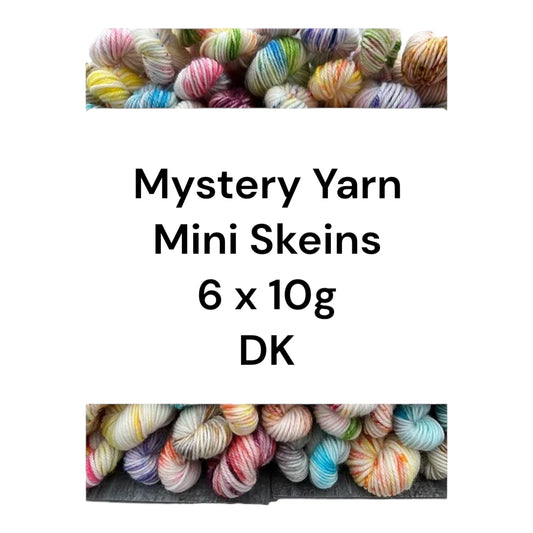 Mystery Mini Skeins 6 x 10g DK Hand Dyed Yarn image 0