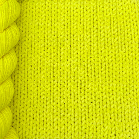 4 Ply / Sock or DK Yarn 100g- 50g - 20g -10g Neon Yellow G09 image 0