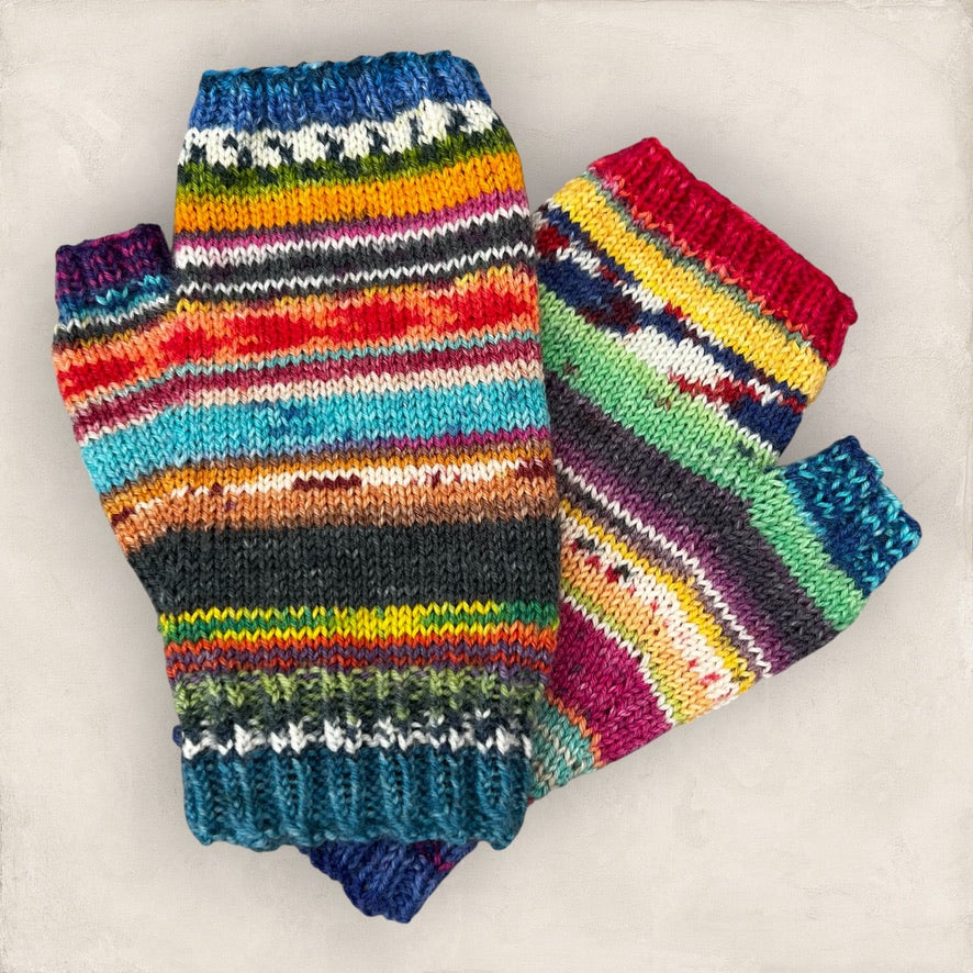 OPAL 10 x 10g Mini Skeins Knitting Crochet Wool 4Ply Mix Colour Pattern Bundle Variegated Yarn for Scrappy Socks Mitts, Hat or Cowl G21