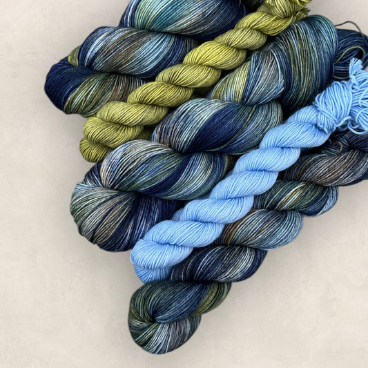 Deepwater Hand Dyed Yarn Sock Set 4Ply