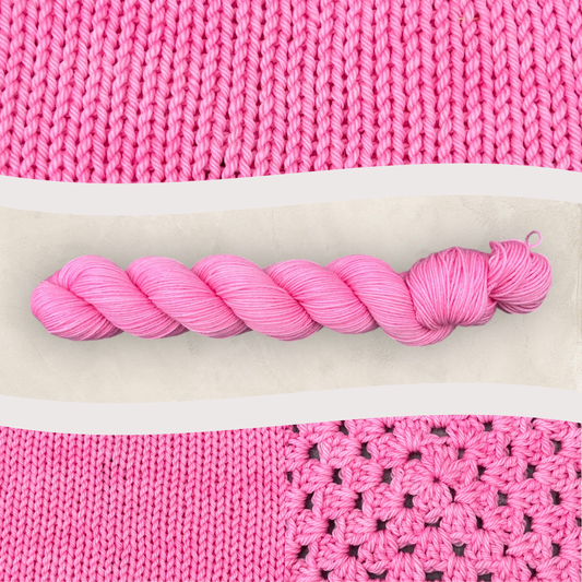 4 Ply or DK Yarn 100g- 50g - 20g -10g Bubblegum Pink P08