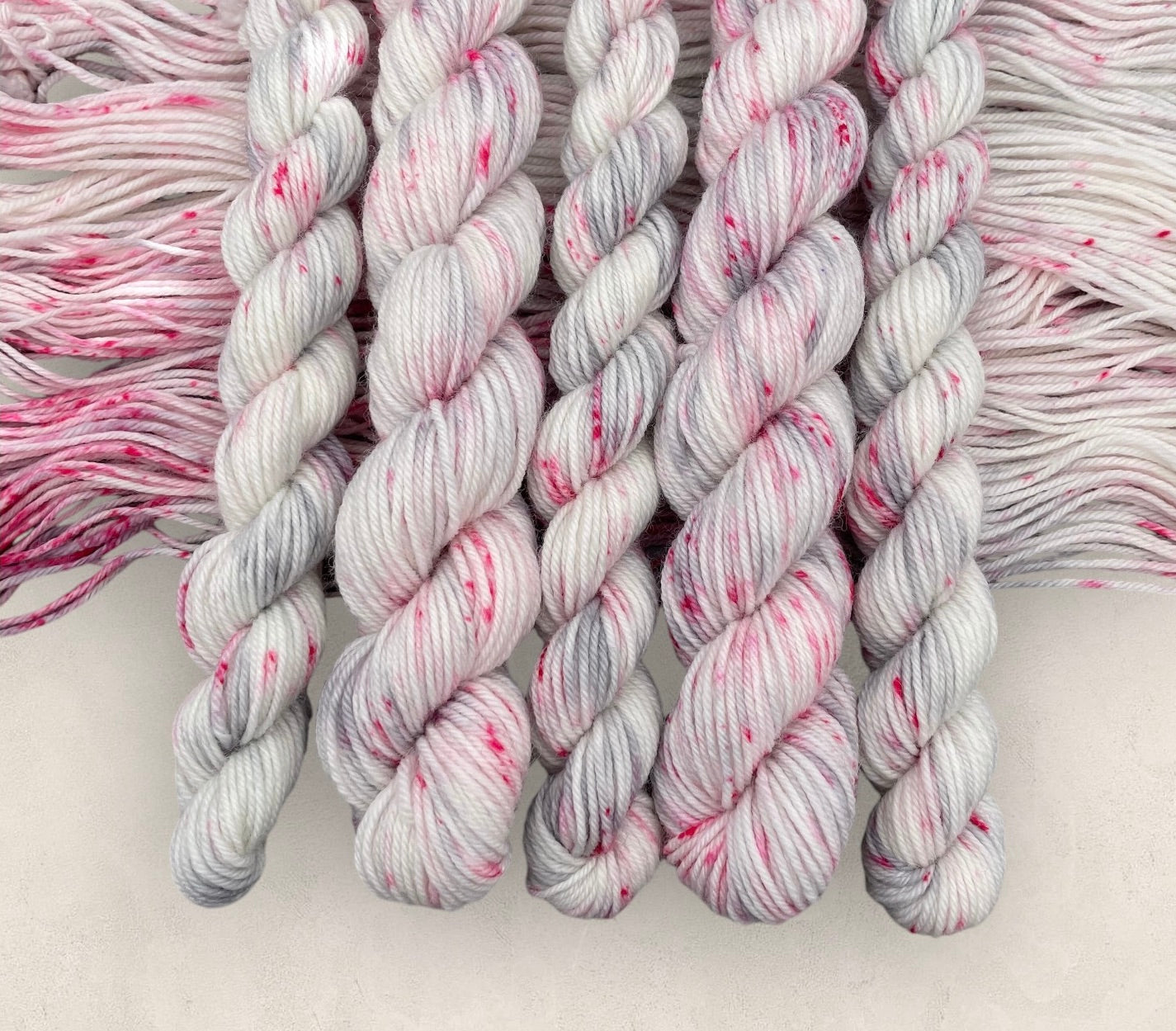 Rose Mist 4 Ply or DK Yarn 20g - 10g Mini Skein M01 image 1