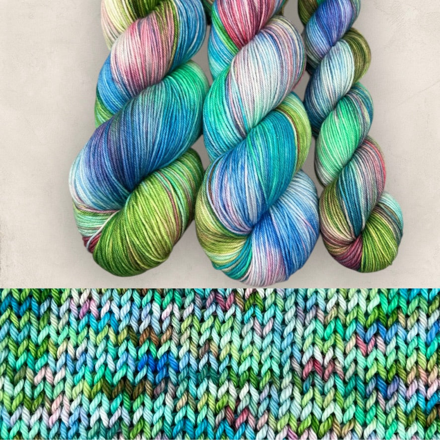 Fresh Bloom DK Hand Dyed Yarn - Double Knitting