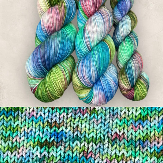 Fresh Bloom DK Hand Dyed Yarn - Double Knitting