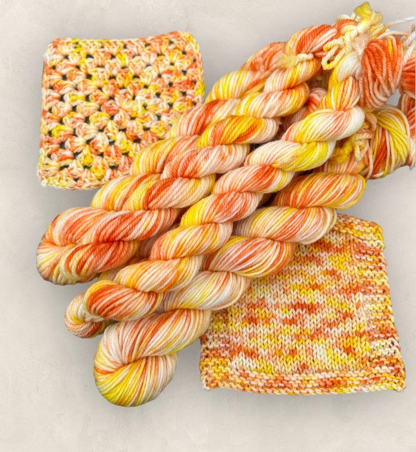 Citrus Twist 4 Ply or DK Yarn 20g - 10g Mini Skein M11 image 0