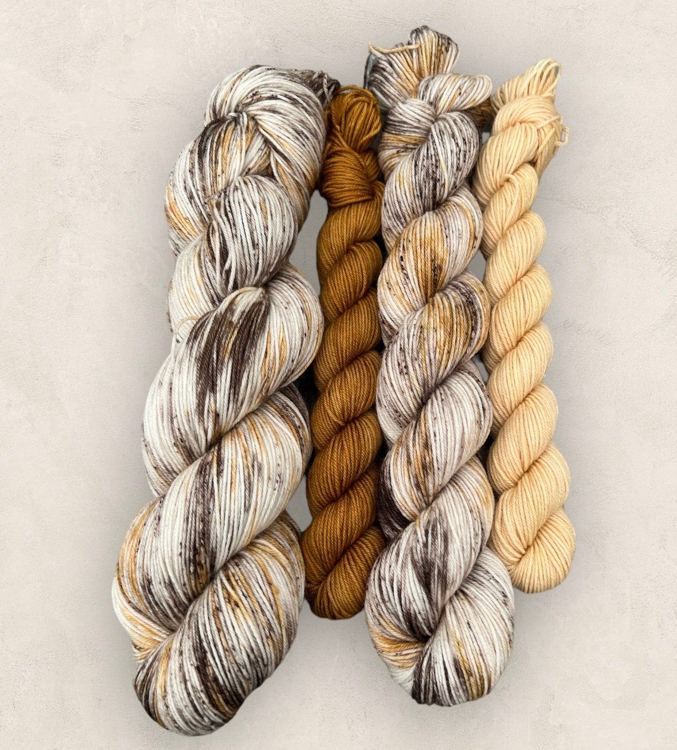 Mocha Swirl Sock Set  4 Ply Hand Dyed Yarn - Fingering Weight image 3