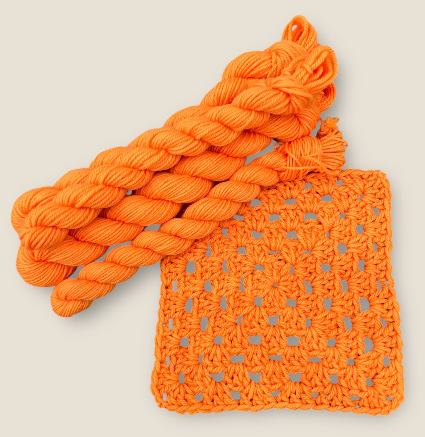 4 Ply / Sock or DK Yarn 100g- 50g - 20g -10g Neon Orange G03 image 3