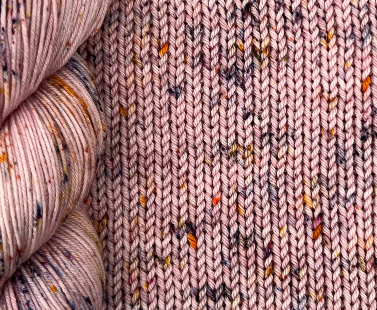 Rosewood Tweed Effect DK Hand Dyed Yarn - Double Knitting image 1