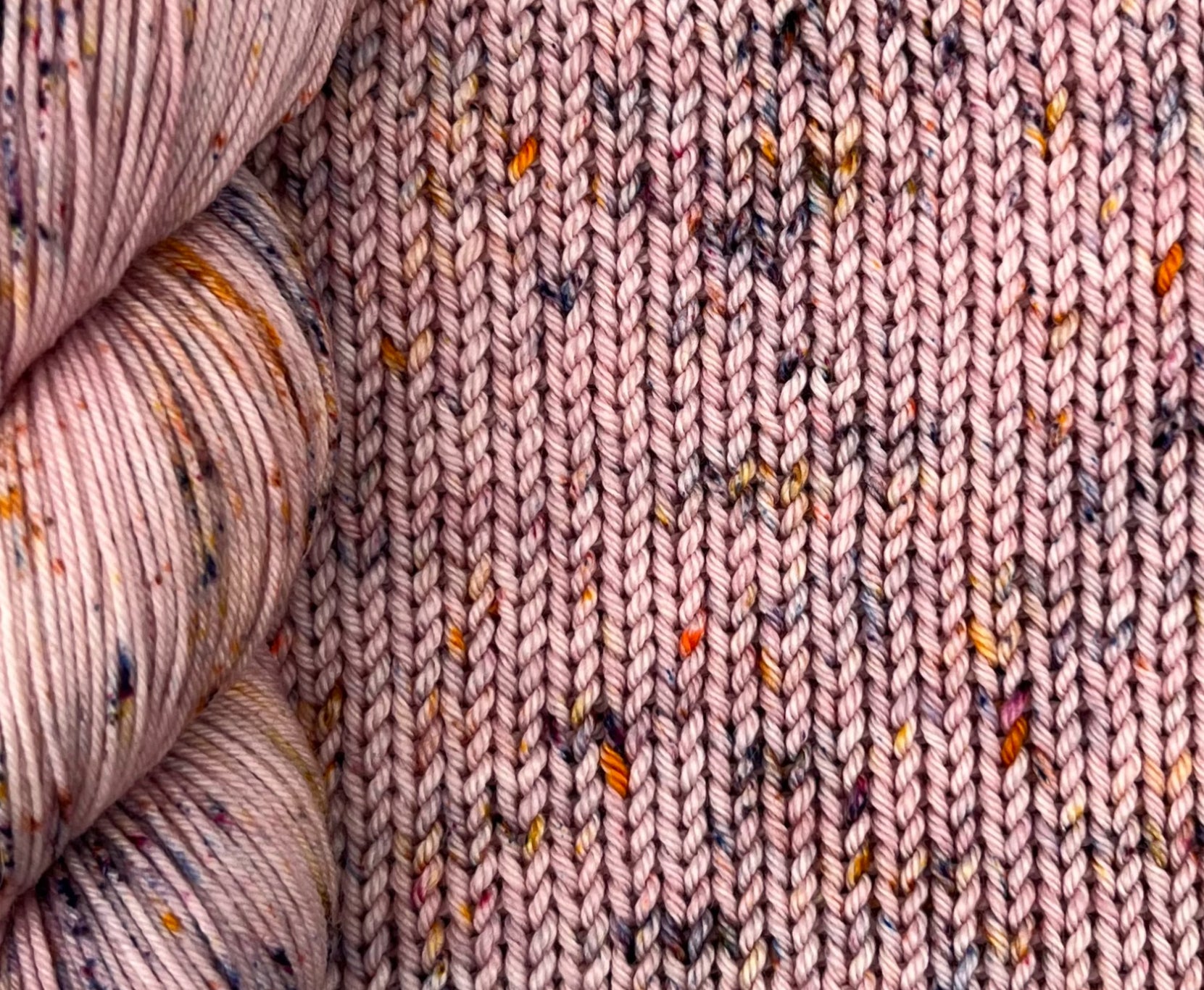 Rosewood Tweed Effect DK Hand Dyed Yarn - Double Knitting image 1