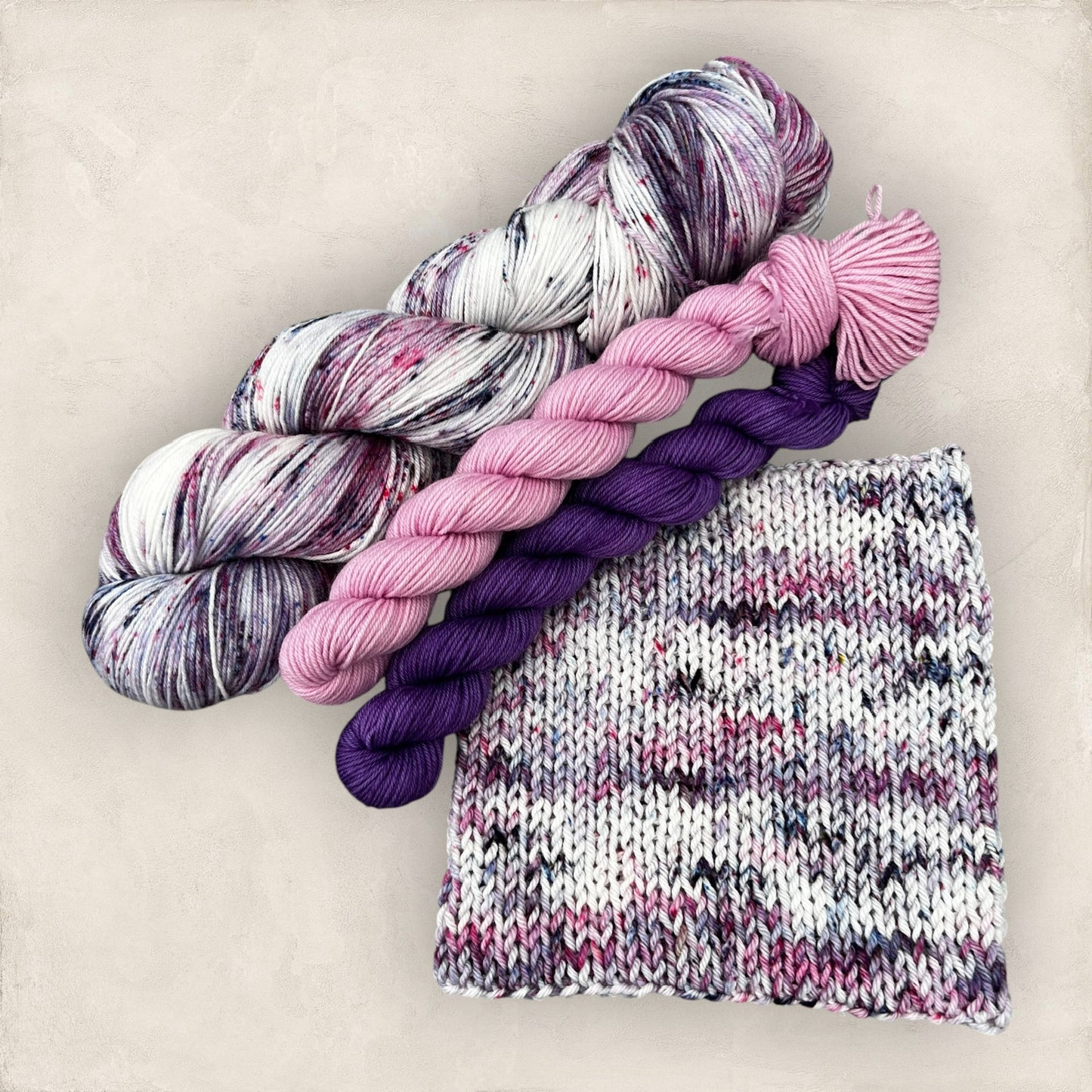 Crushed Berries Hand Dyed Yarn Sock Set 4Ply