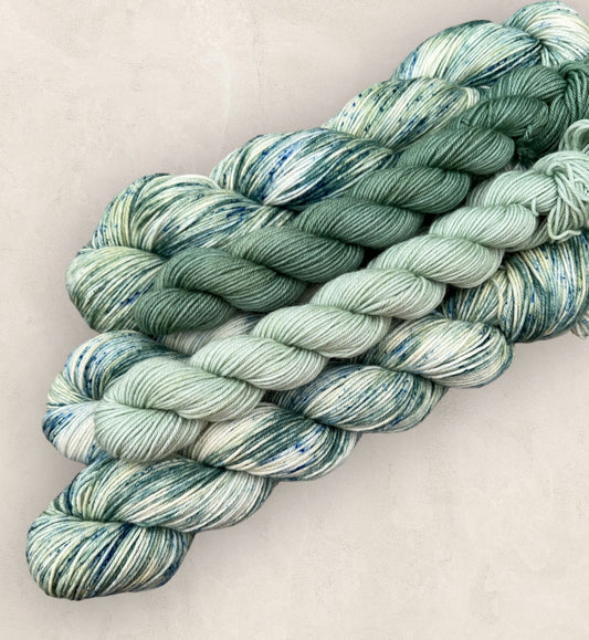 Forest Dew Sock Set  4 Ply - Fingering Weight image 0