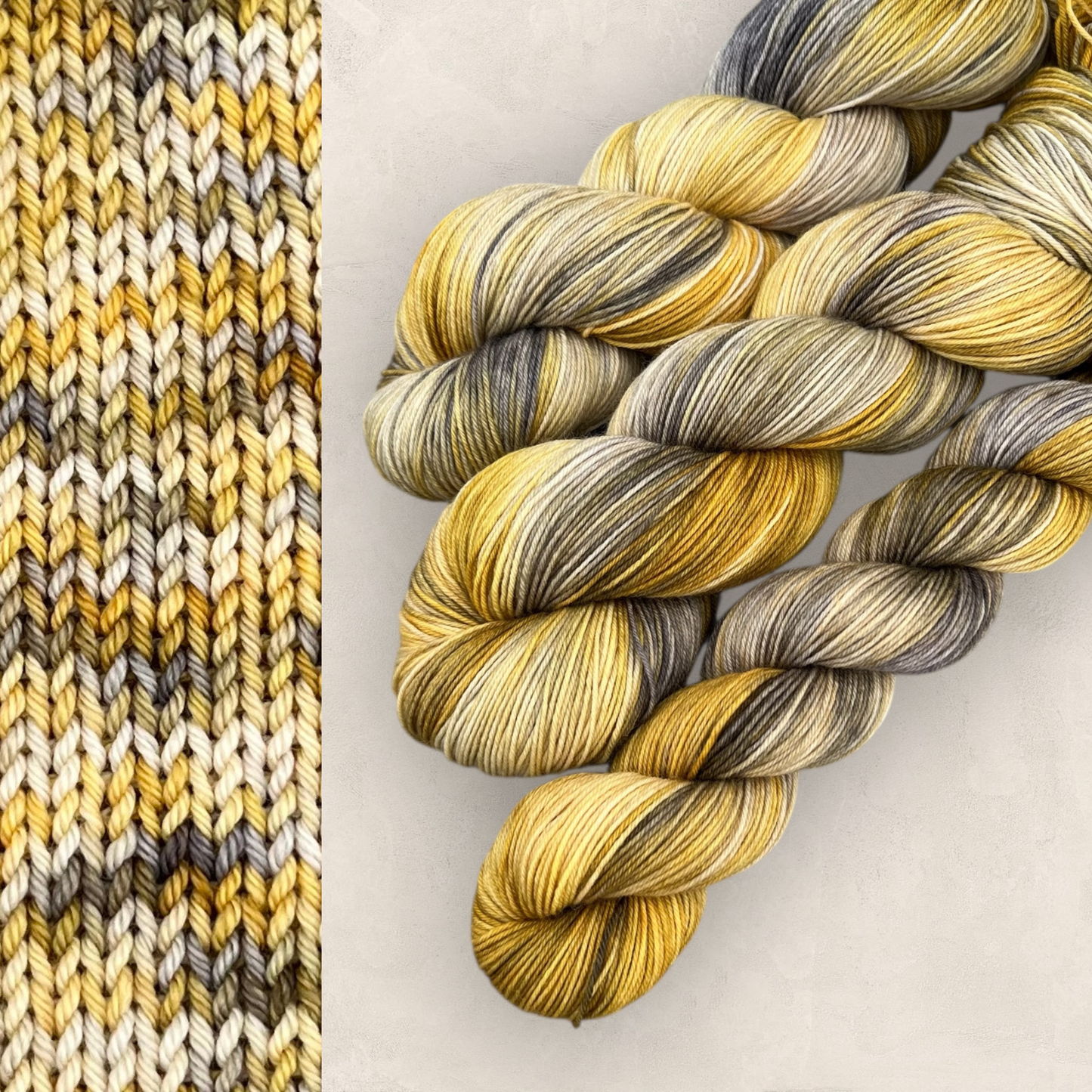 Gilded Mist – Hand Dyed 4Ply Sock Yarn