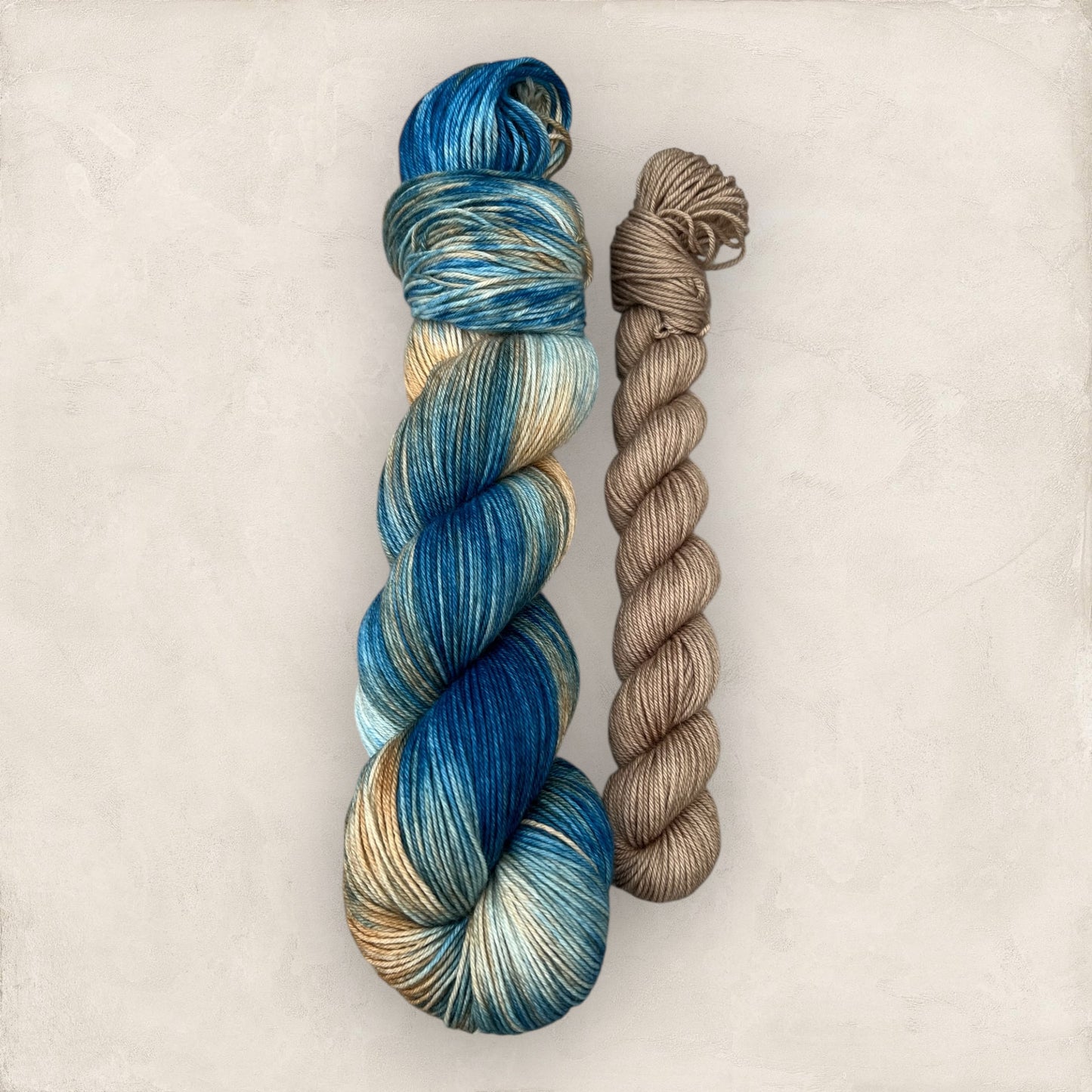 Indigo Drift Sock Set 4Ply Hand Dyed Yarn