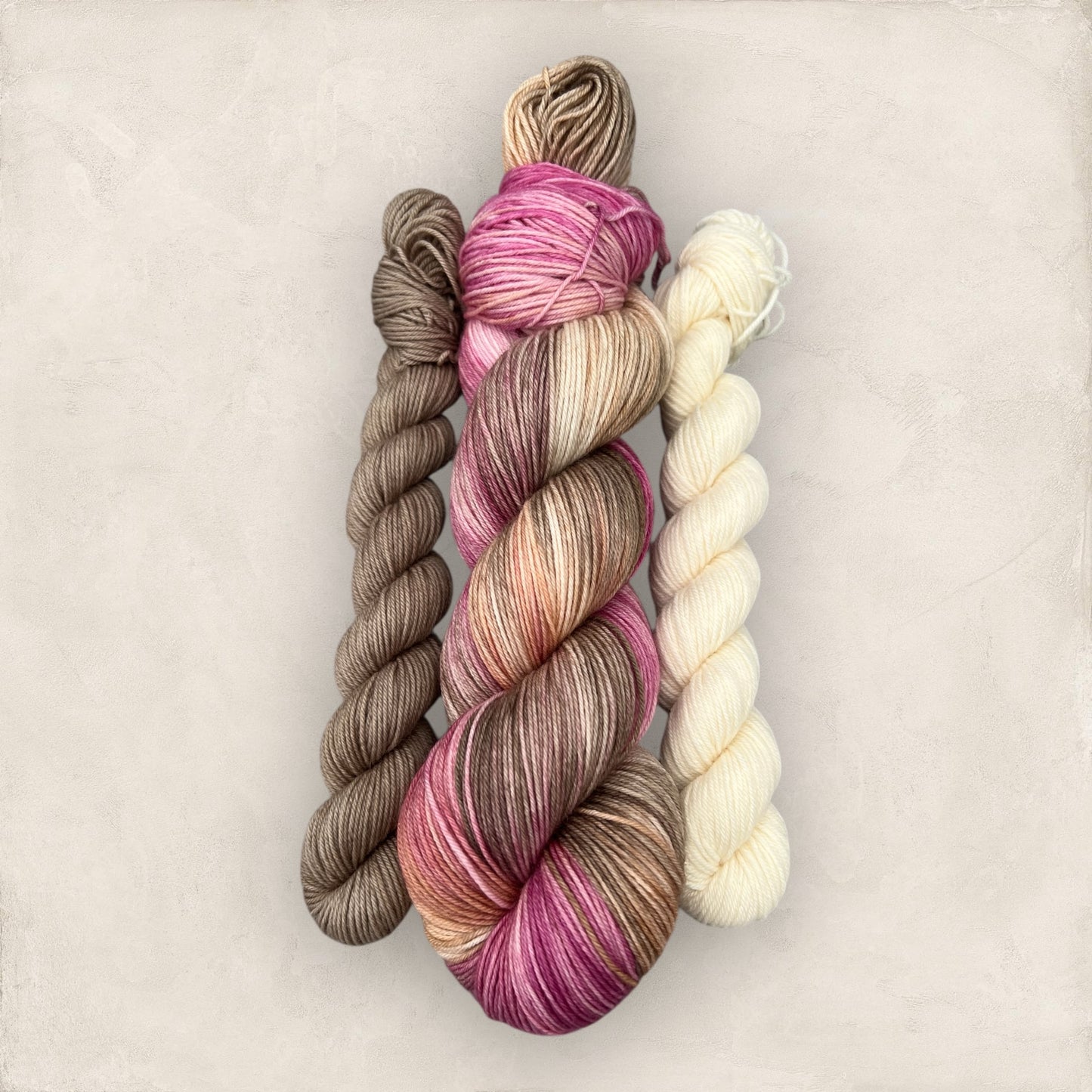 Berry Mocha Sock Set 4Ply Hand Dyed Yarn