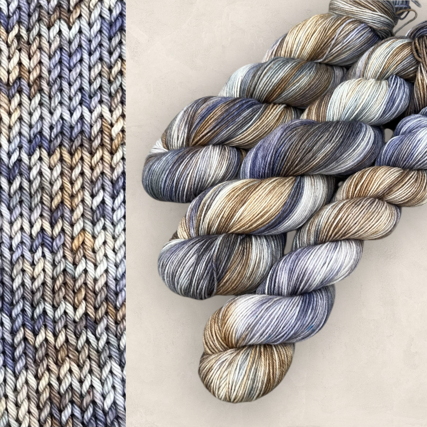 Frosted Heather 4Ply Sock Yarn Hand Dyed