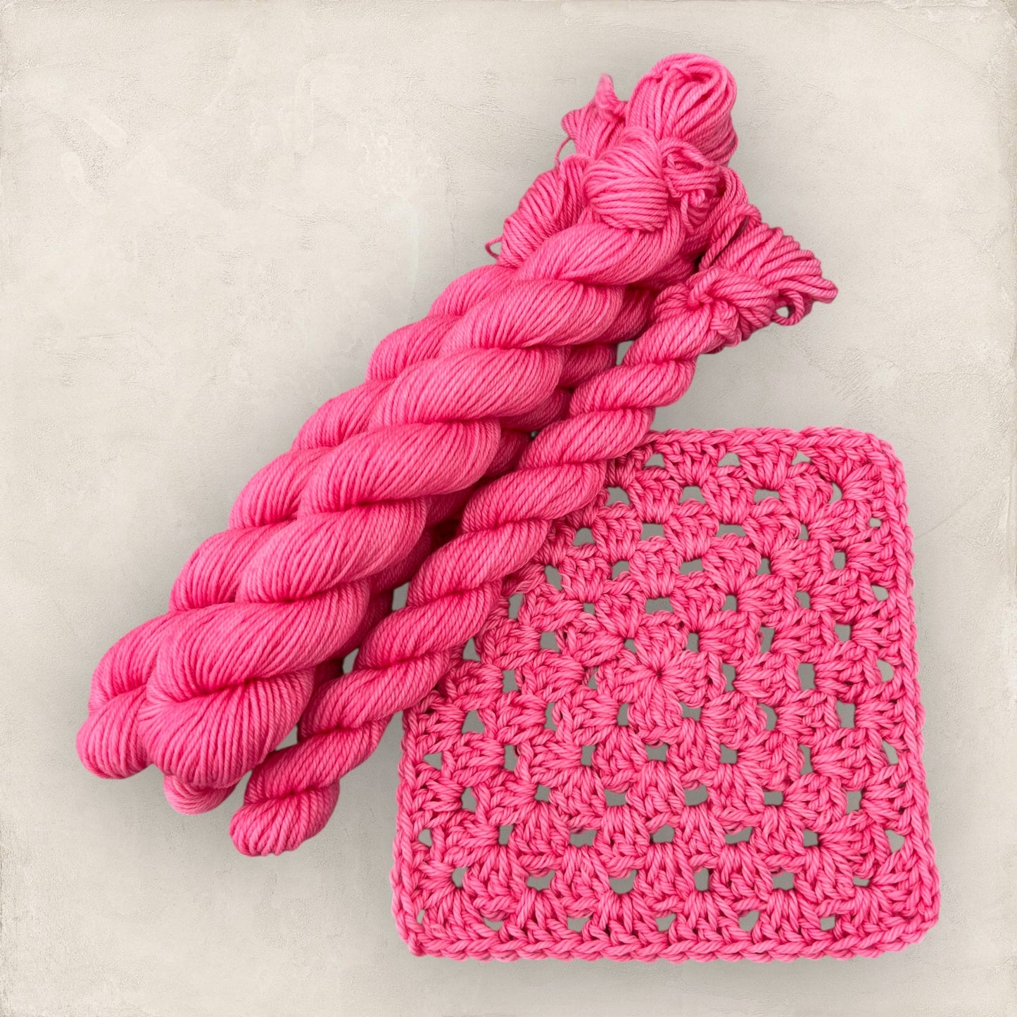 4 Ply or DK Yarn 100g- 50g - 20g -10g Hot Blossom Pink P118