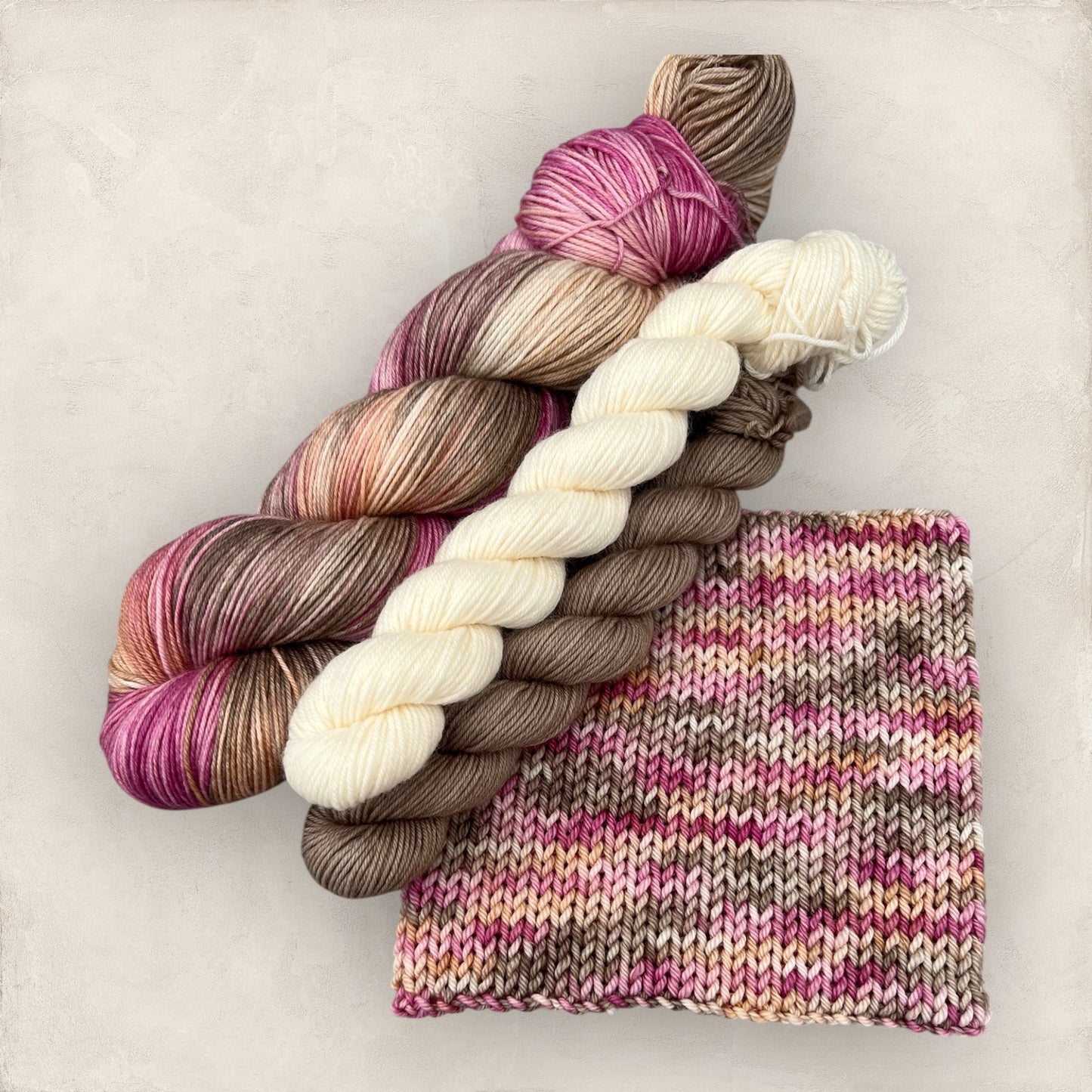 Berry Mocha Sock Set 4Ply Hand Dyed Yarn