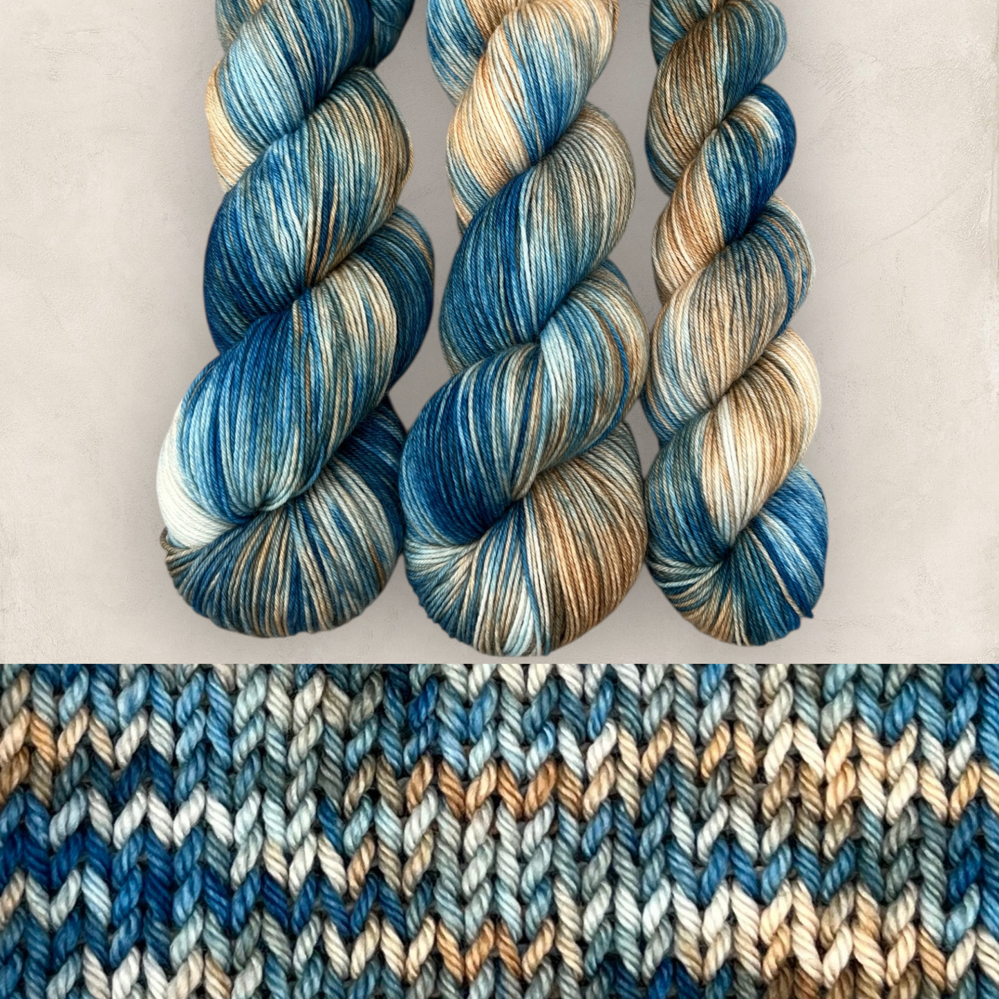Indigo Drift DK Hand Dyed Yarn - Double Knitting