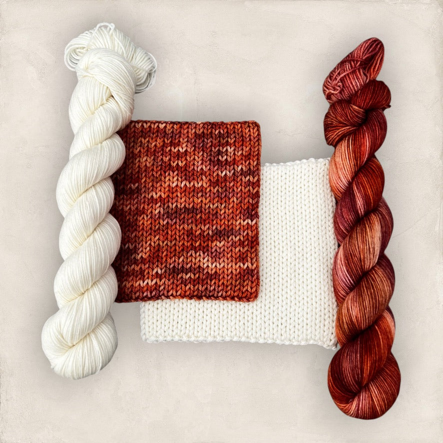 Harvest Flame set 2 x 50g or 100g Skeins 4ply / Sock Yarn