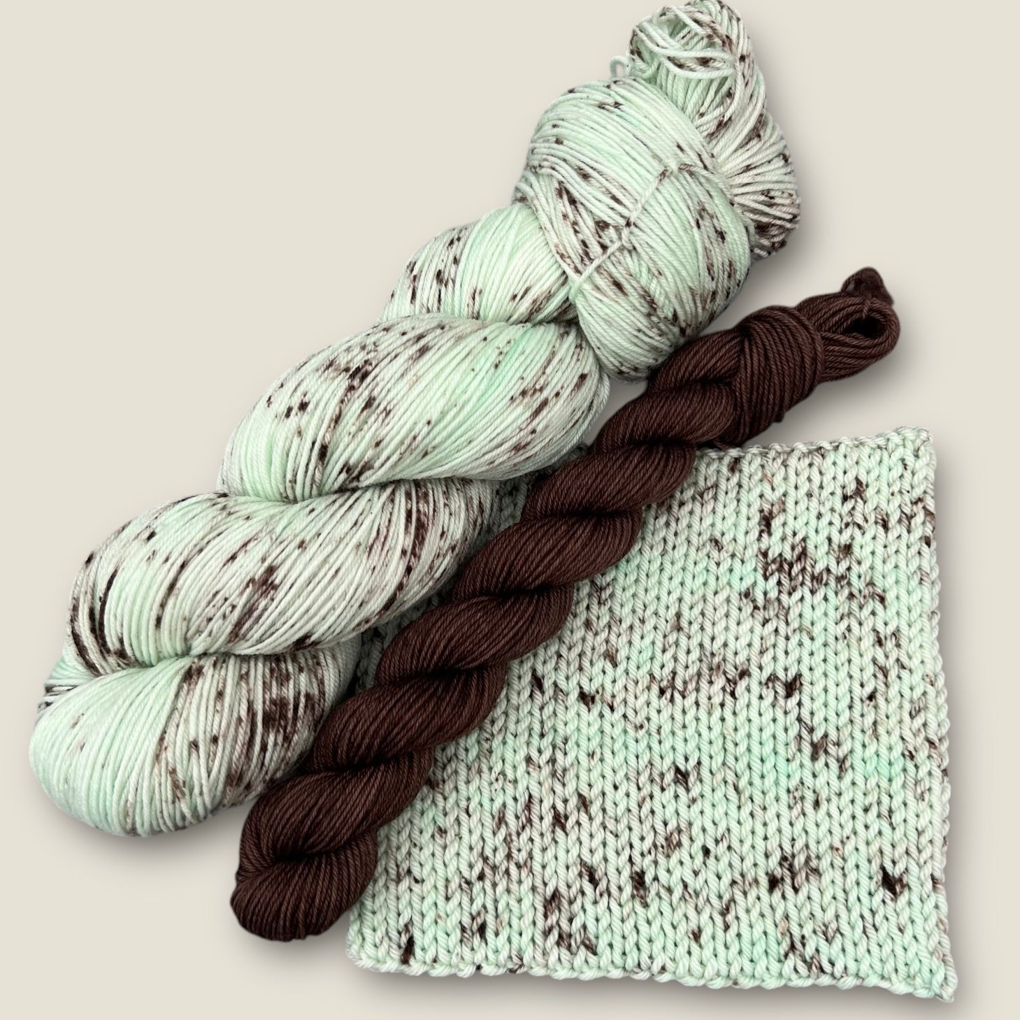 MintChoc Chip Sock Set 4 Ply - Fingering Weight image 3