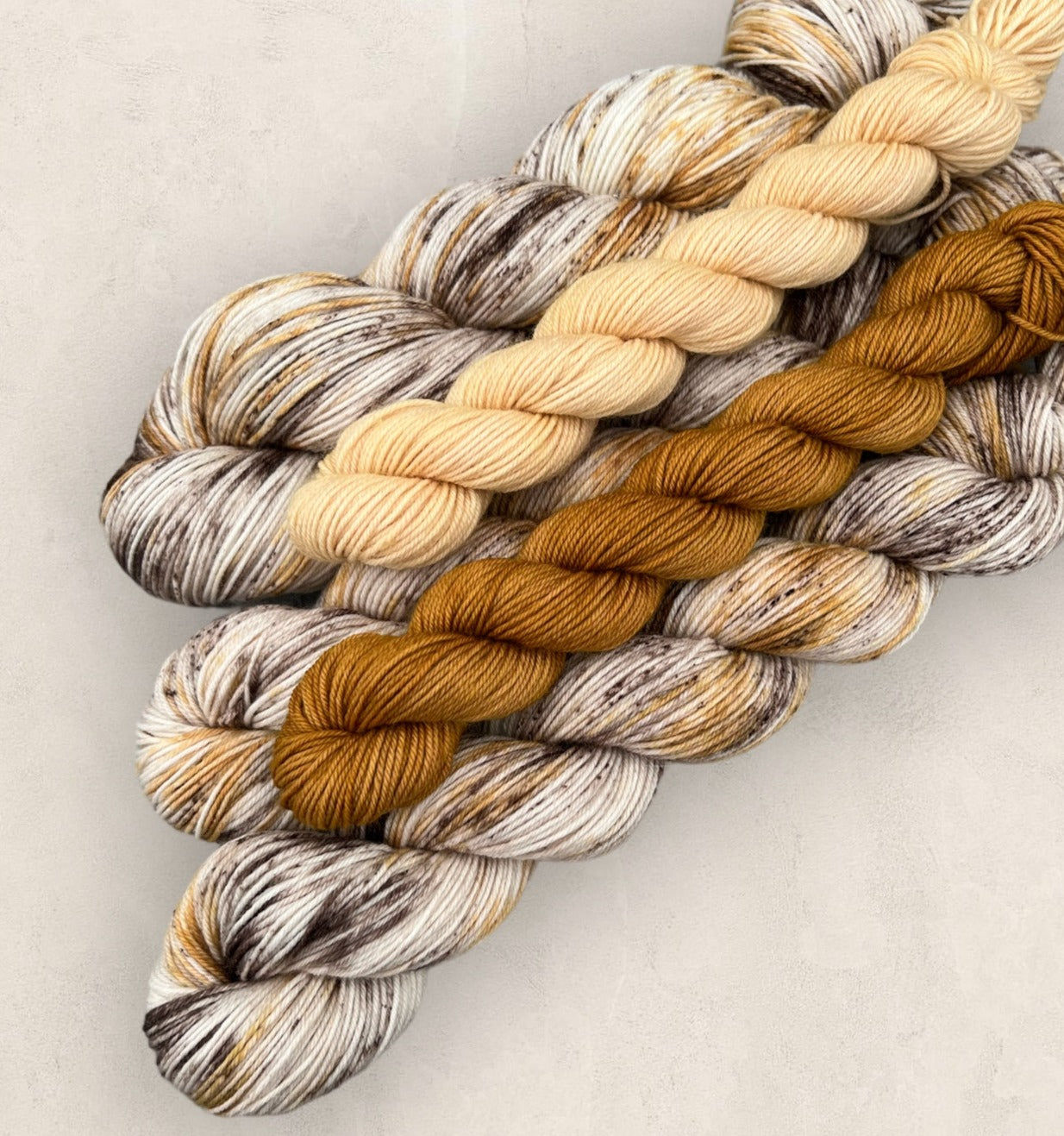 Mocha Swirl Sock Set  4 Ply Hand Dyed Yarn - Fingering Weight image 0