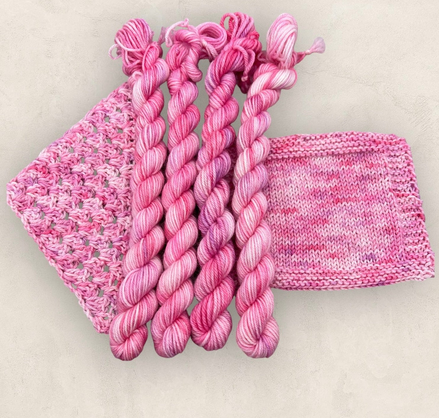 Candy Floss 4 Ply or DK - Yarn 20g 10g Mini Skein M33 image 2