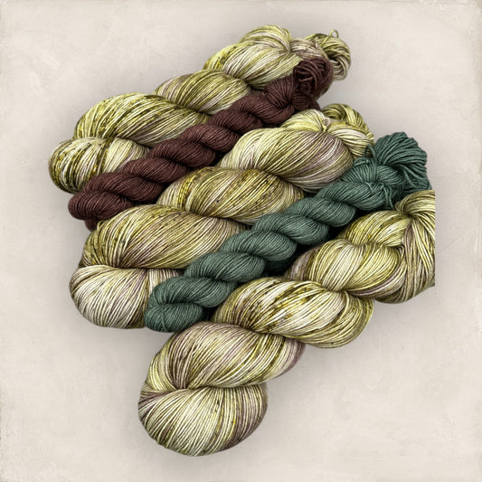 Highland Heather Sock Set 4Ply Hand Dyed Yarn