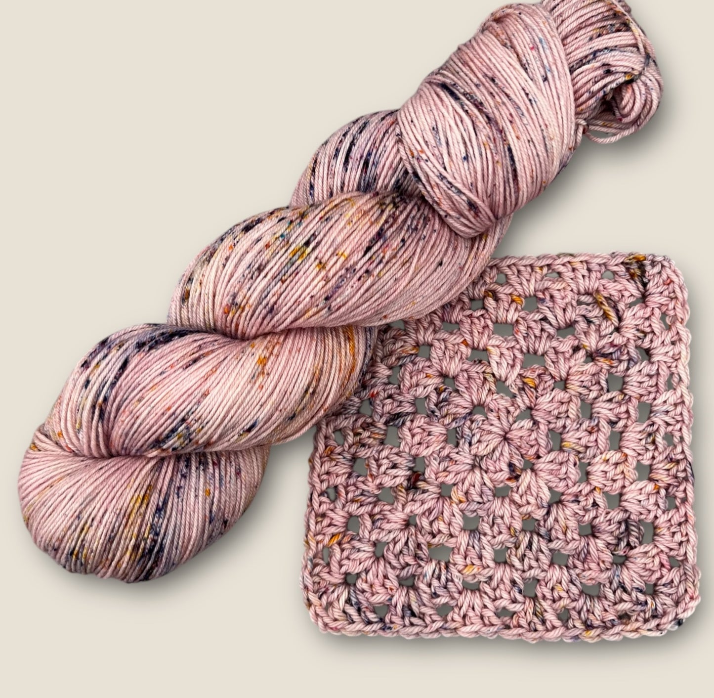 Rosewood Tweed Effect DK Hand Dyed Yarn - Double Knitting image 3
