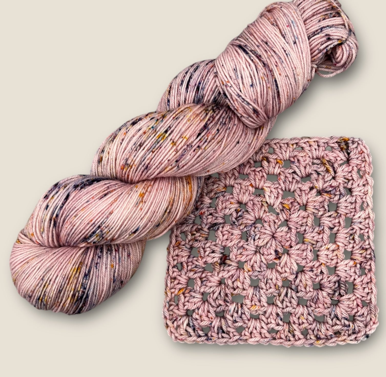 Rosewood Tweed Effect DK Hand Dyed Yarn - Double Knitting image 3