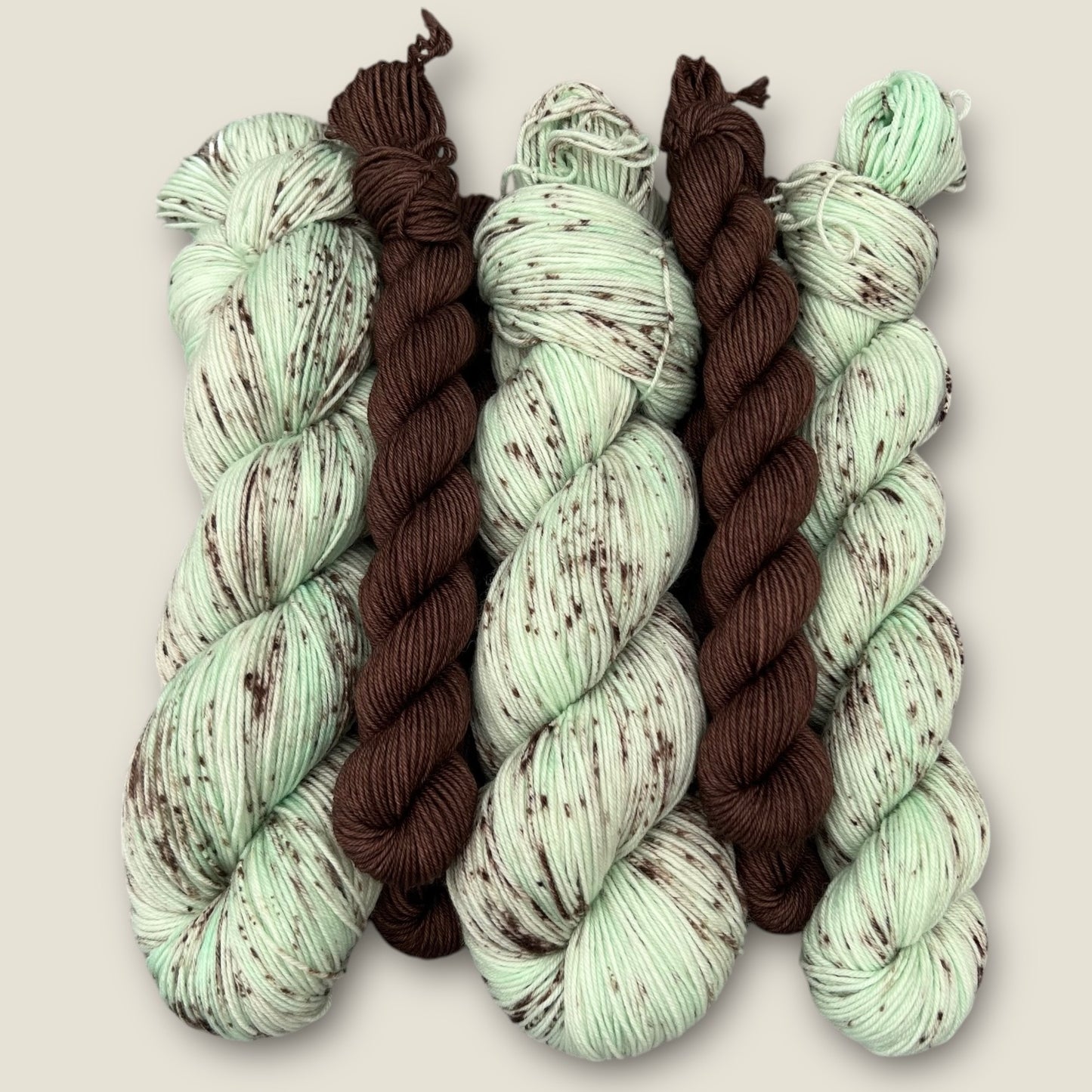 MintChoc Chip Sock Set 4 Ply - Fingering Weight image 2