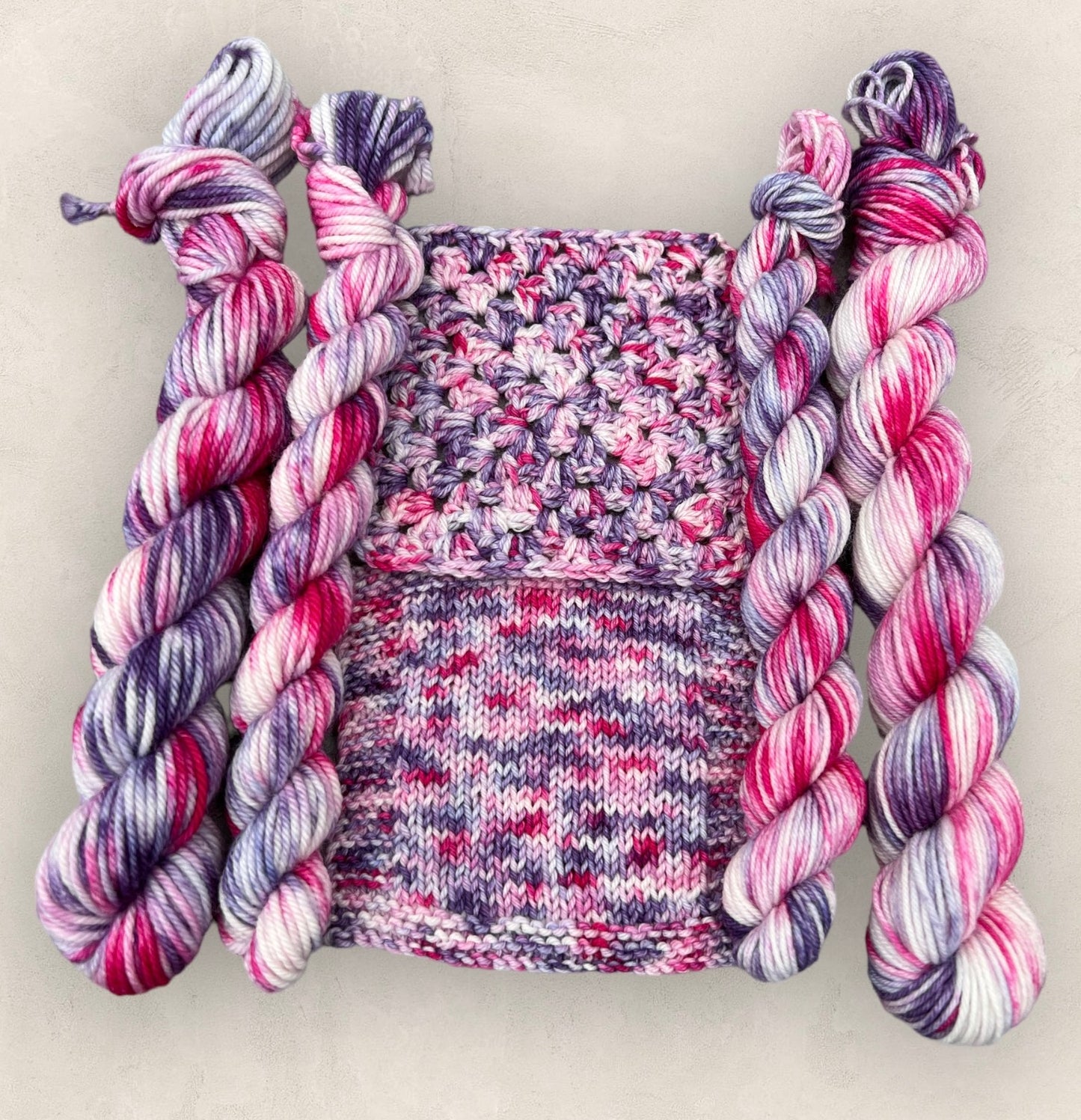 Orchid Kiss 4 Ply or DK Yarn 20g - 10g Mini Skein M79 image 1
