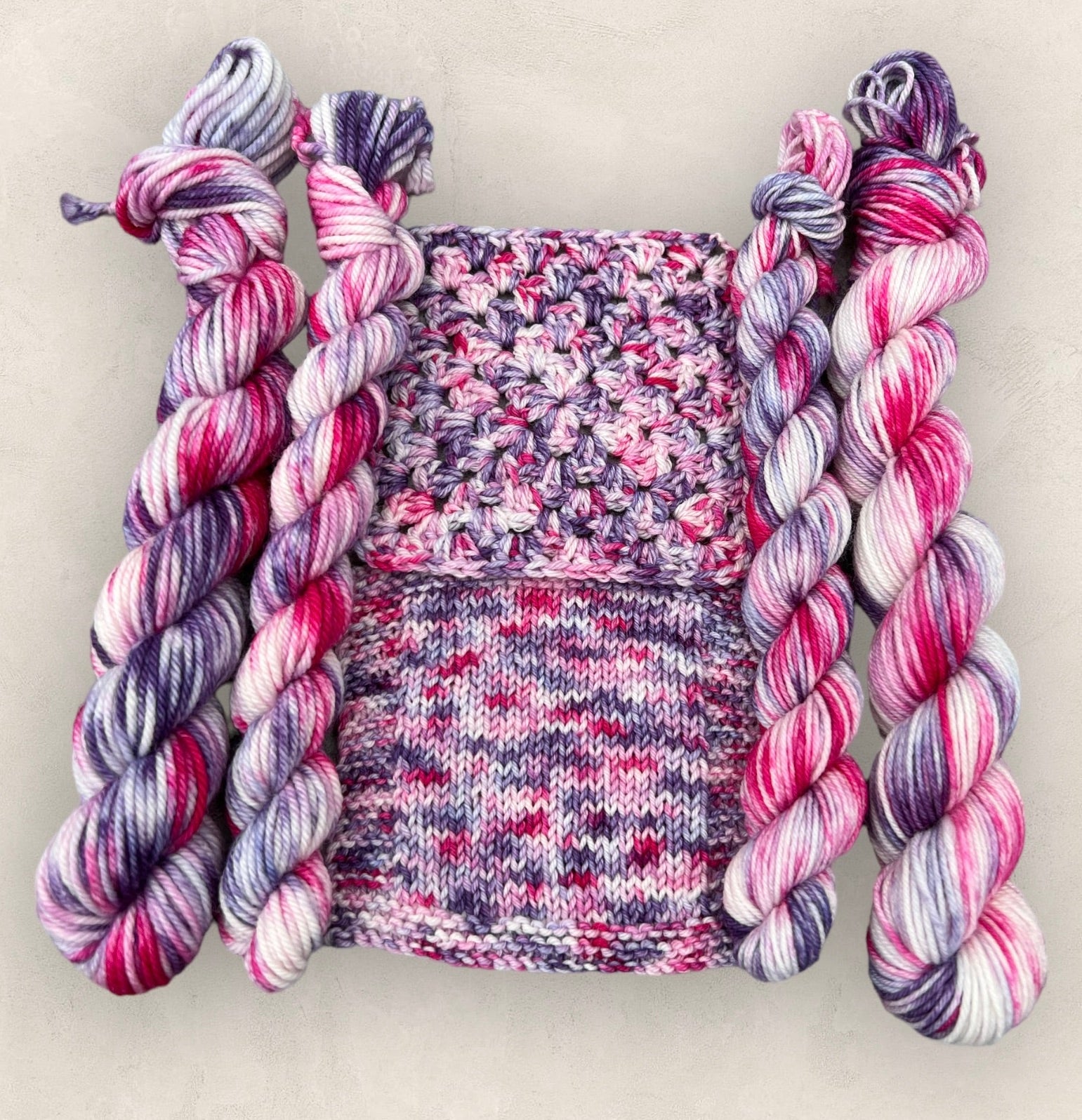 Orchid Kiss 4 Ply or DK Yarn 20g - 10g Mini Skein M79 image 1